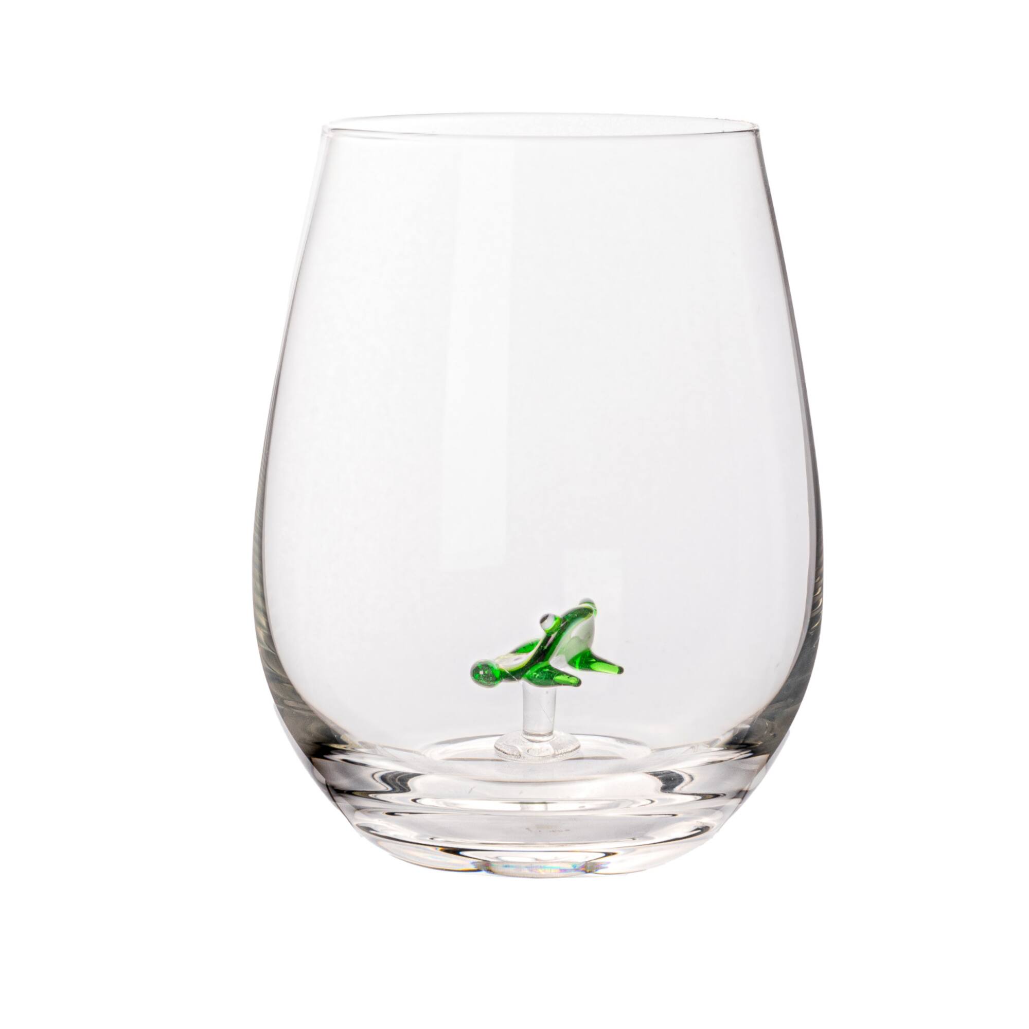 Hello Honey® 4.75" Round Stemless Wine Glass Set